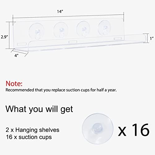 Sumerflos 2 Pack Window Shelves for Plants