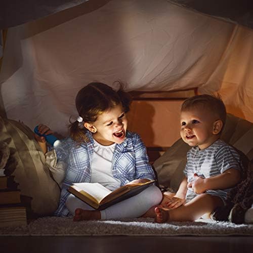 EverBrite 16-Pack Mini LED Flashlight Set - 4 Colors 48 AAA Batteries Included