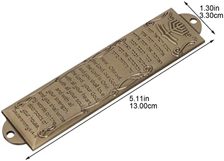 IMIKEYA Metal Mezuzah with Holy Scroll
