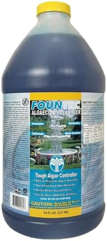 EasyCare FounTec 50064 Algaecide Clarifier 64 oz Blue