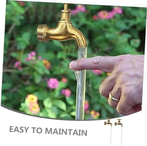 Yardenfun 2Sets Invisible Flowing Spout Water Fountain Faucet for Outdoor Decor