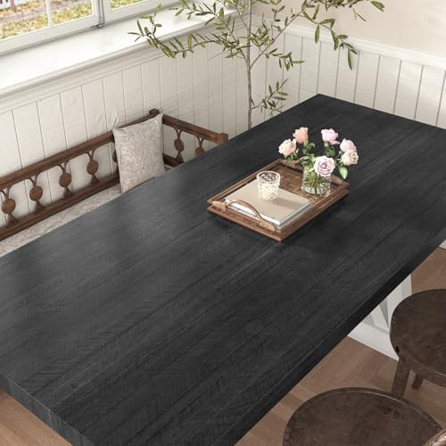 WESTICK Black Waterproof Wood Contact Paper 158 x 78 Inch