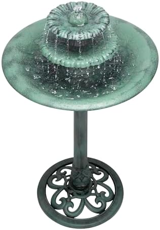 Alpine Corporation TEC106 3 Tiered Water Fountain Birdbath