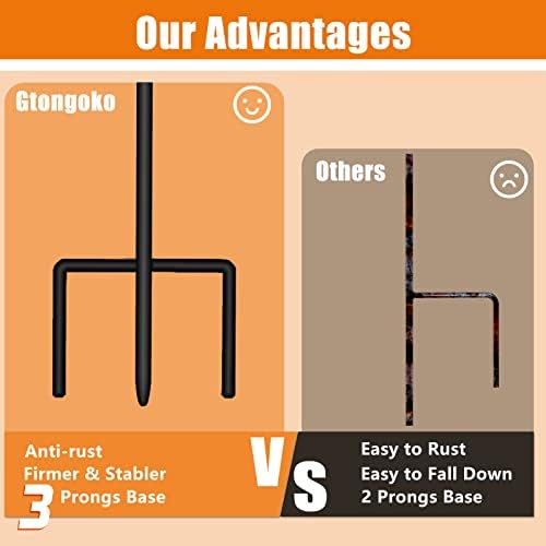 Gtongoko 32 Adjustable Matte Black Shepherd Hooks 4 Pack