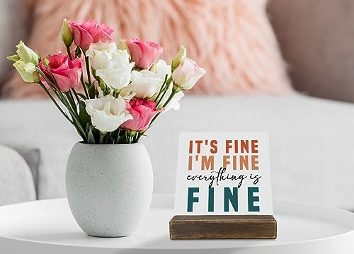 Inspirational Wooden Plaque Sign with Stand