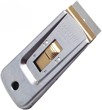 WEUPE Razor Blade Scraper Set with 5 Blades for Car Decals Stickers Glass and Paint