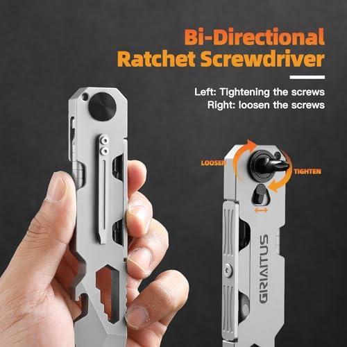 EDC Pry Bar Multitool with Ratchet Screwdriver and Magnetic Pen