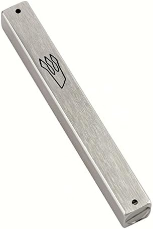 Peer Hastam Silver Aluminum Weatherproof Mezuzah Case - 55 Inches for 47 Inch Scroll