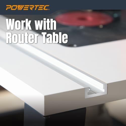 POWERTEC 48 Inch Miter T Track 2PK
