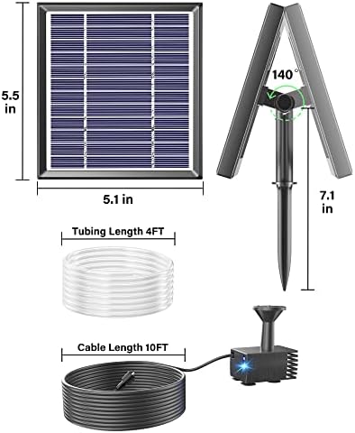 Biling Solar Fountain for Bird Bath and Pond