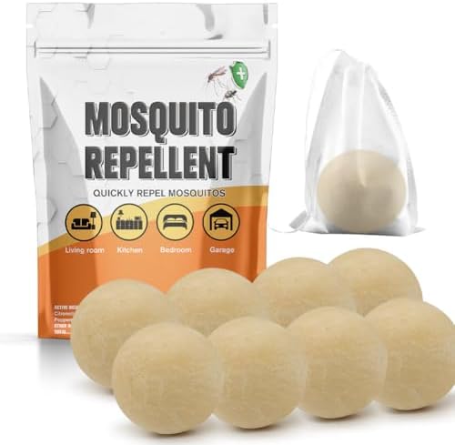 Natural Mosquito Repellent Balls for Yard Patio Travel - 8 Pack
