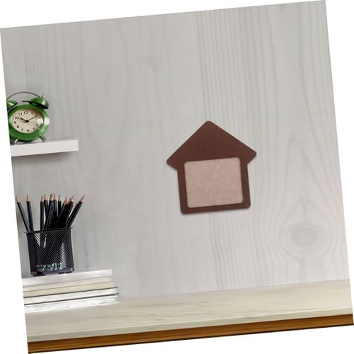 Cabilock Light Brown Framed Bulletin Board for Home Office and School