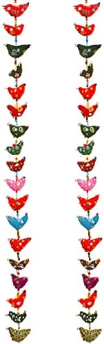 Set of 2 Indian Door Hanging with Bell and Beads 1