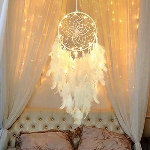 Dremisland Dream Catcher Wall Hanging with Lights