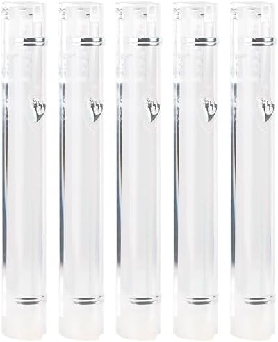 SUPER STAM Plastic Mezuzah Case with Cork Waterproof 5 Pcs Pack