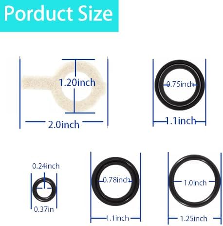 DHAZIR 30623 Seal Kit Replacement for 5 Frame Plunger Pumps 3PACK