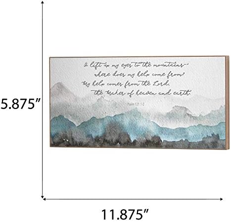 Dicksons Mountain Blue Silhouette Wall Plaque