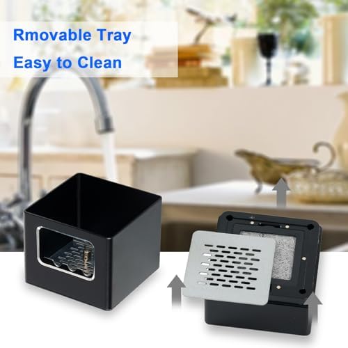 SHD Multifunctional Smokeless Ashtray with Cigarette Lighter and HEPA Filter - Black