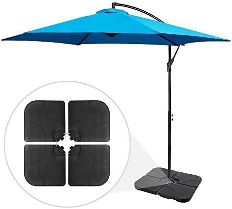 SUPER DEAL 4-Piece Cantilever Umbrella Base