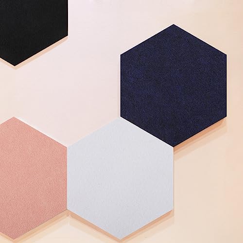 Balacoo 8 Piece Hexagon Felt Bulletin Board Decorative Wall Display for Home Office School