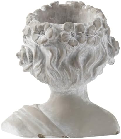 AB Home Classic Greek Goddess Bust Outdoor Planter