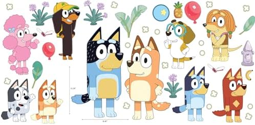 RoomMates Bluey Family and Friends Wall Decals