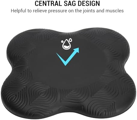 TOBWOLF 2PCS Yoga Knee Pads Anti-Slip Support for Yoga Pilates and Workouts