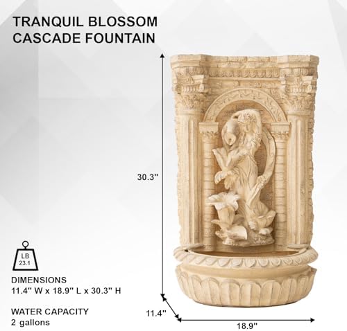 XBrand 303 Inch Solar Wall Fountain
