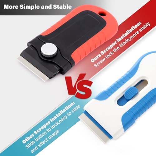 Gomake Glass Cooktop Scraper with 10PCS Blades