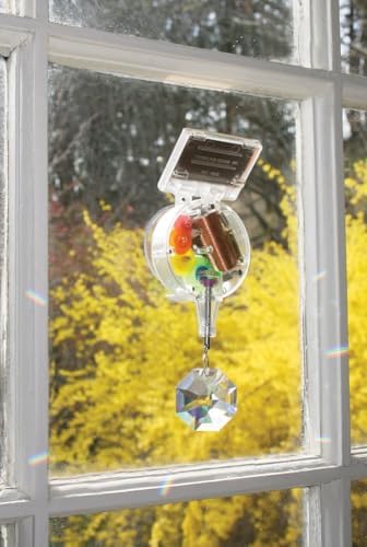 Kikkerland Solar Powered Rainbow Maker - Single Crystal Suncatcher
