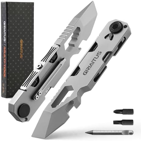 EDC Pry Bar Multitool with Ratchet Screwdriver and Magnetic Pen