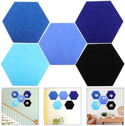 Zerodeko Adhesive Bulletin Board Tiles 5pcs for Office Classroom Decor