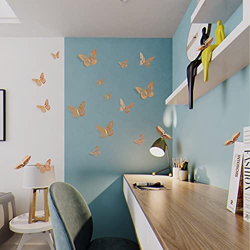 SAOROPEB 3D Butterfly Wall Sticker Decor Set