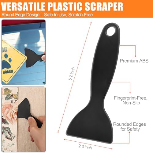 4 Pack Razor Blade Scraper Set with 50 Blades