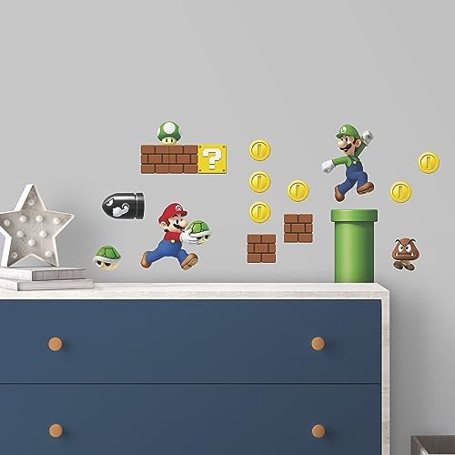 RoomMates RMK2351SCS Nintendo New Super Mario Bros Wall Decals