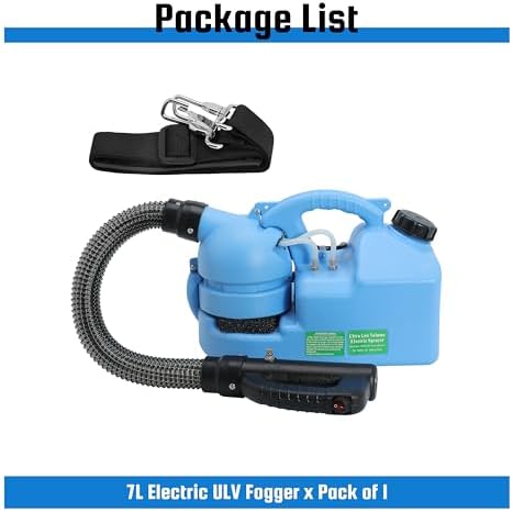 7L Electric ULV Fogger Machine Portable for Indoor and Outdoor Cleaning