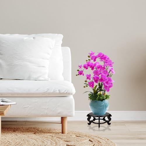 Yoiemivy 10 Inch Wooden Plant Stand for Display