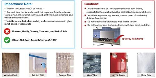 Subway Tile Peel and Stick Faux Marble Backsplash 10pc Pack