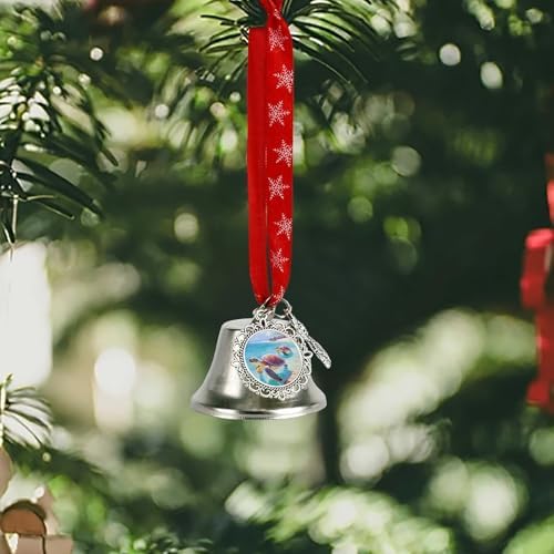 Ocean Animal Sea Turtles Christmas Hanging Bells Ornament Decor
