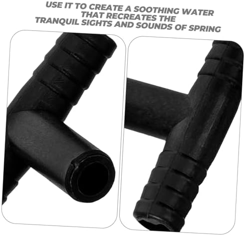 Desk Fountain Connectors Pcs Water Hose Fittings Black Hose Splitter for Small Outdoor Fountain 1