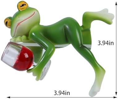 Miniature Frog Figurine Garden Decor for Outdoor Plants