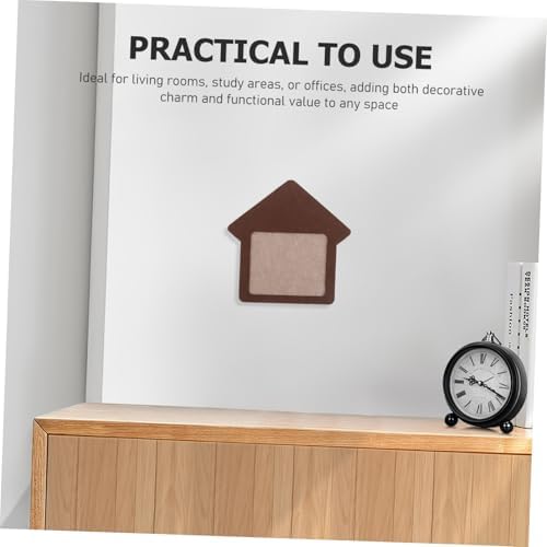 Cabilock Light Brown Framed Bulletin Board for Home Office and School