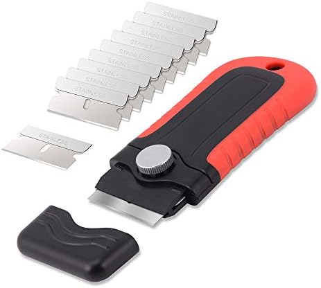 Gomake Glass Cooktop Scraper with 10PCS Blades
