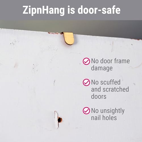 Zip n Hang Adjustable Wreath Hanger for Front Door