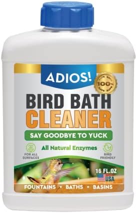 Bird Bath Cleaner for Outdoor Fountains and Bowls 16oz Safe for Birds and Plants