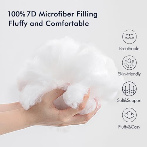 MIULEE Pack of 2 16x16 Outdoor Pillow Inserts