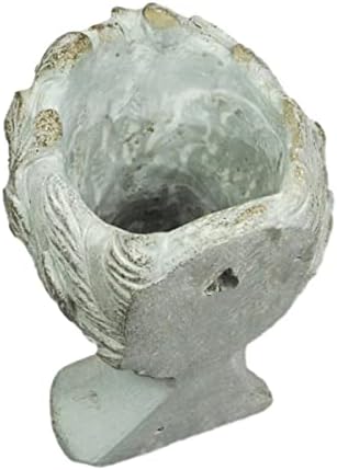 Distinctive Designs Greek Roman Style Female Head Statue Planter - Small Cement Wall Mount Decor for Indoor Outdoor Use