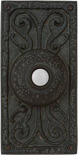 Craftmade Designer Lighted Doorbell Push Button Weathered Black