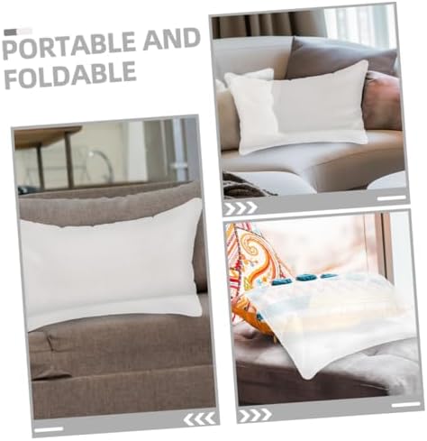 BESTonZON Inflatable Pillow Inserts Transparent for Travel and Camping