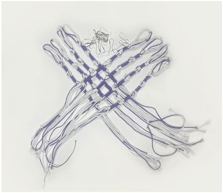 CRESPHONTES Blue and White Tzitzits Tassels for Prayer Shawls